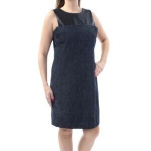 ❤️B2G1 🆕️Lauren Ralph Lauren Faux Leather Work Casual Dress❤️